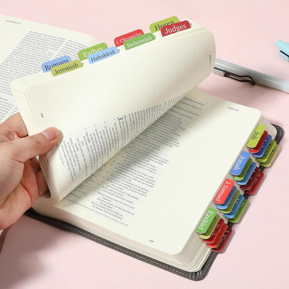 Mr. Pen- Bible Tabs, 75 Tabs, Rainbow Theme, Laminated Bible Tabs for Women and Men