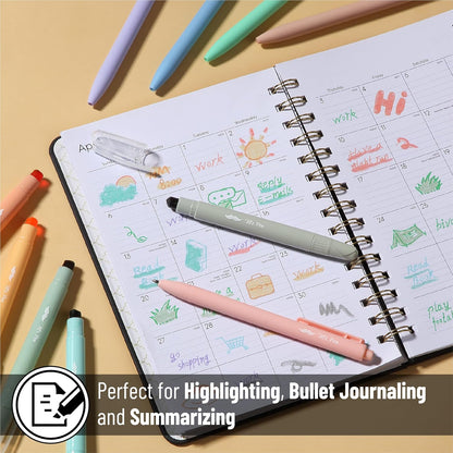 Mr. Pen- Bible Highlighters and Pens, 10 Pack, Gel Highlighters, Cotton Candy Clouds, Bible Highlighters No Bleed, Gel Highlighter No Bleed Through