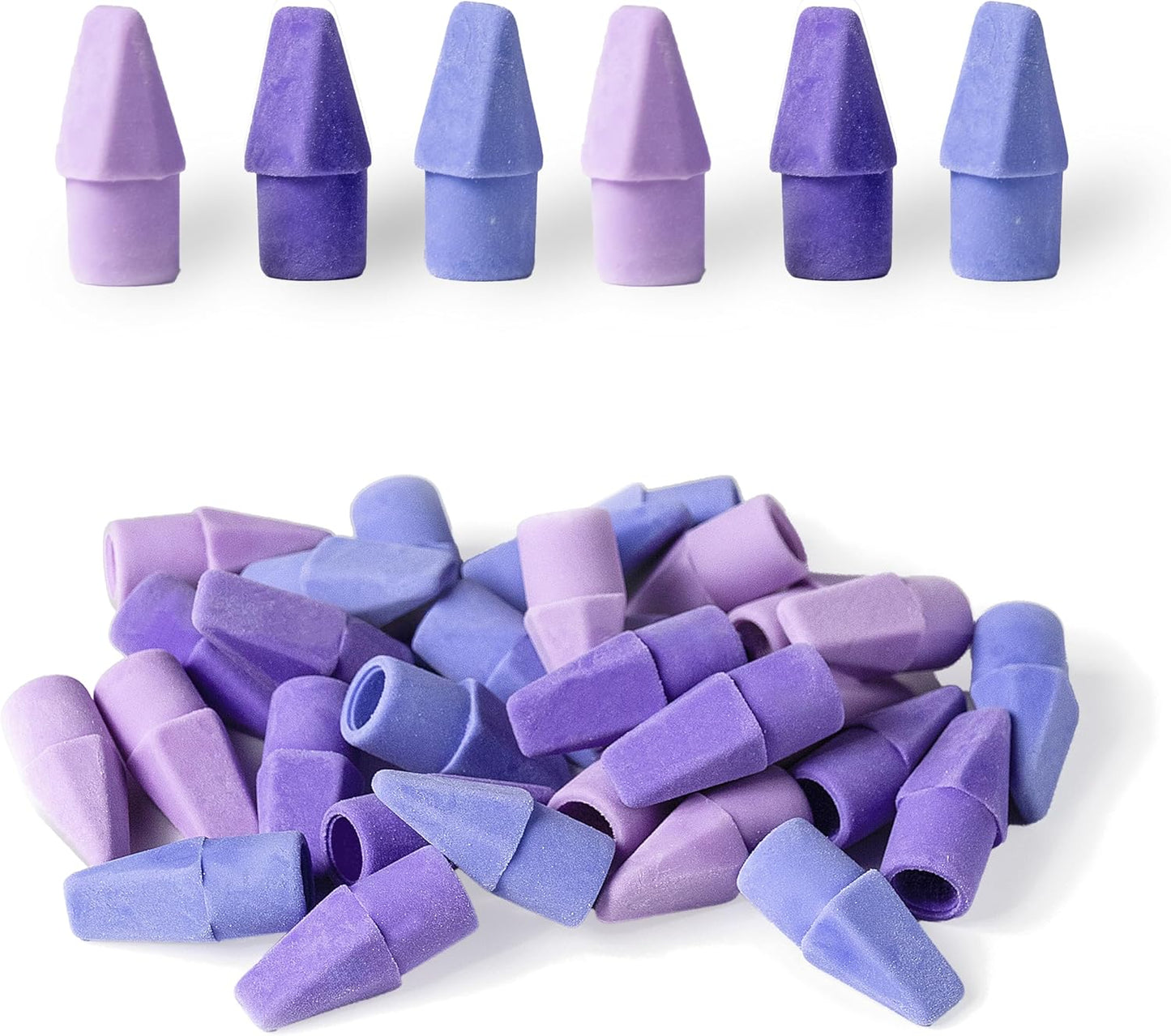 Pencil Erasers Toppers, 30 Pack, Colorful, Latex Free, No Smudge