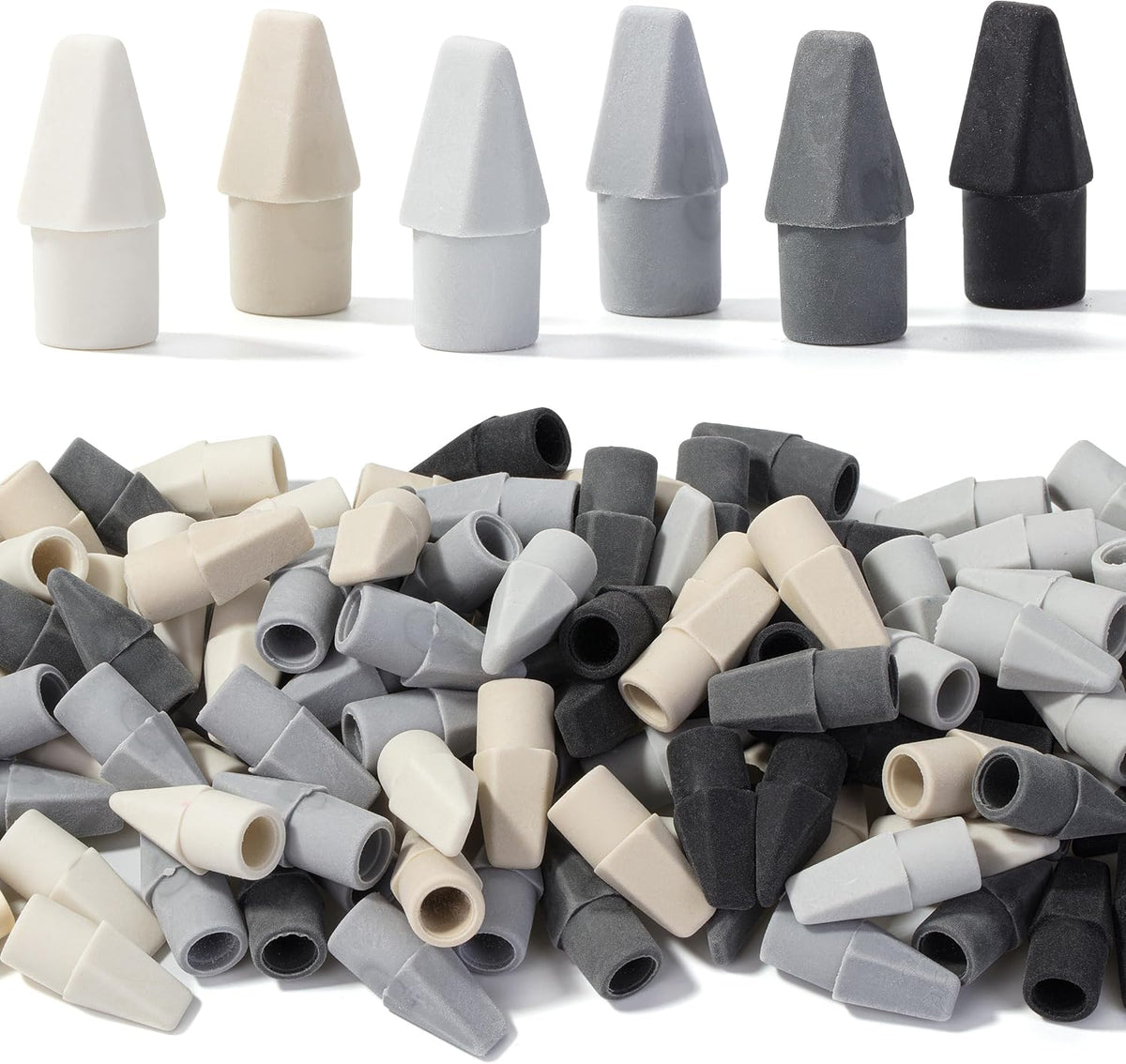 Mr. Pen- Pencil Top Erasers, 120 Pack, Latex-Free, No-Smudge