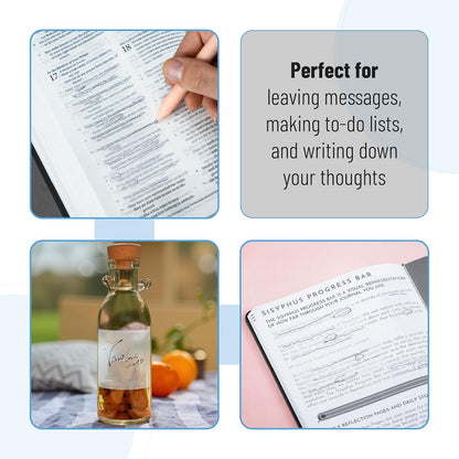 Mr. Pen- Transparent Sticky Notes Set, 1000 Sheets, 6 Sizes