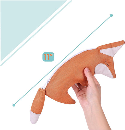 Animal Pen Case, Fox Pencil Case, Animal Pencil Pouch Animal, Kids Pencil Case for Kids, Cute Pencil Pouch for Girls and Boys, Pen Pouch, School Pencil Case Pouch, Animal Pencil Case Pack