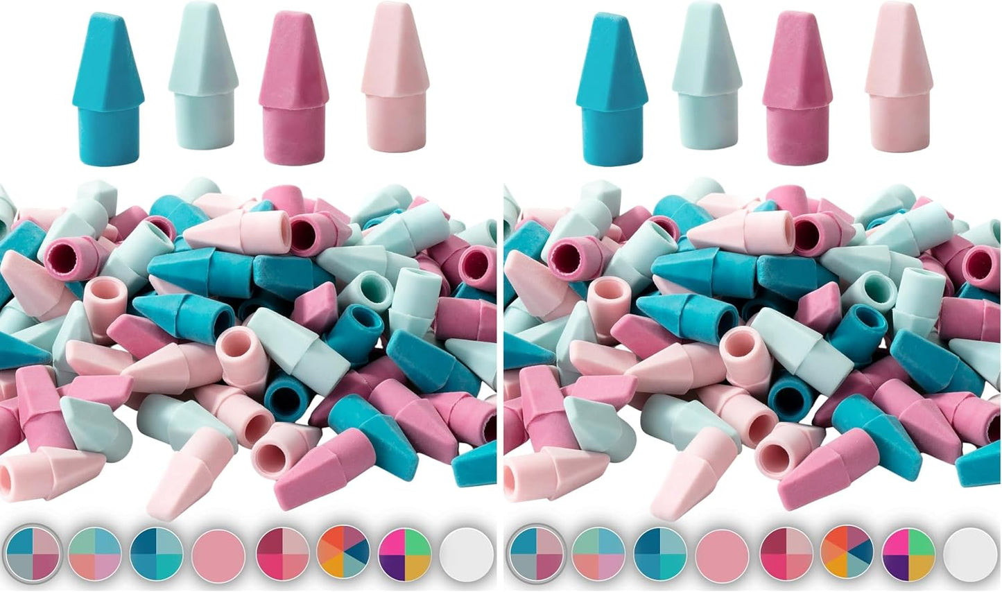 Mr. Pen- Pencil Top Erasers, 120 Pack, Latex-Free, No-Smudge