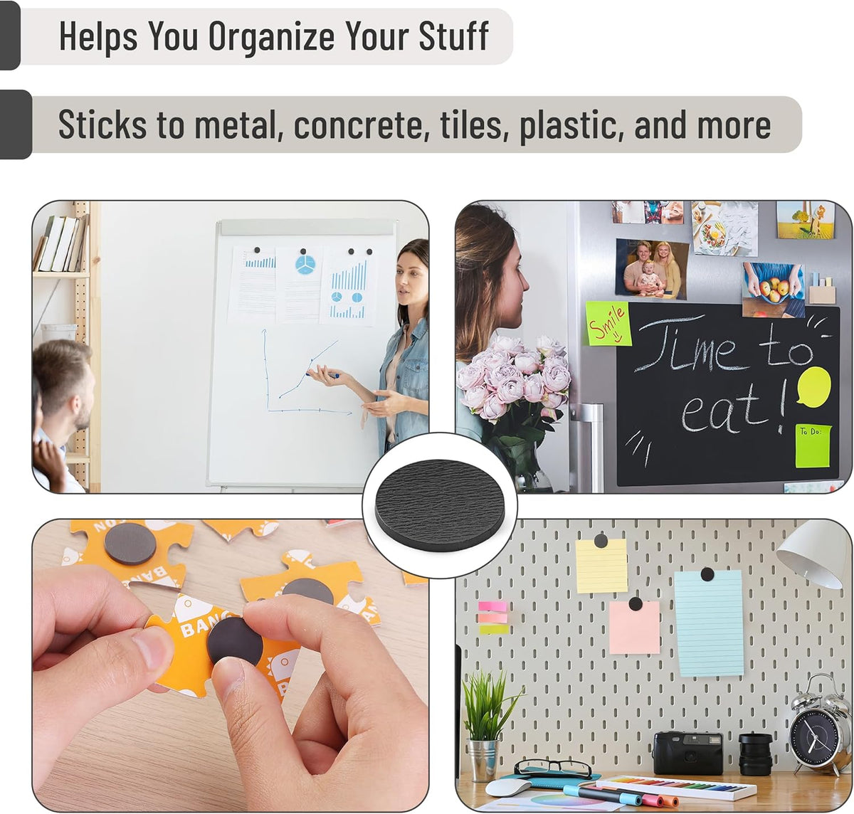Mr. Pen- Self Adhesive Magnet Dots, 320 pcs, Flexible and Extra Thin, 0.8" x 1mm Thickness, Magnetic Dots with Adhesive Backing