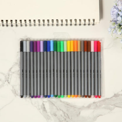 Mr. Pen- Fineliner Pens, 24 pcs, Colorful Pens, 0.4mm Fineliners Pens, Art Pens, Writing Pens Fine Point Pen