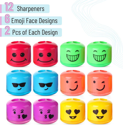 Pencil Sharpener for Colored Pencils, 12 Pack, 2 Hole, Pencil Sharpeners Manual, Handheld Pencil Sharpener, Pencil Sharpeners Handheld, Crayon Sharpener, Colored Pencil Sharpener