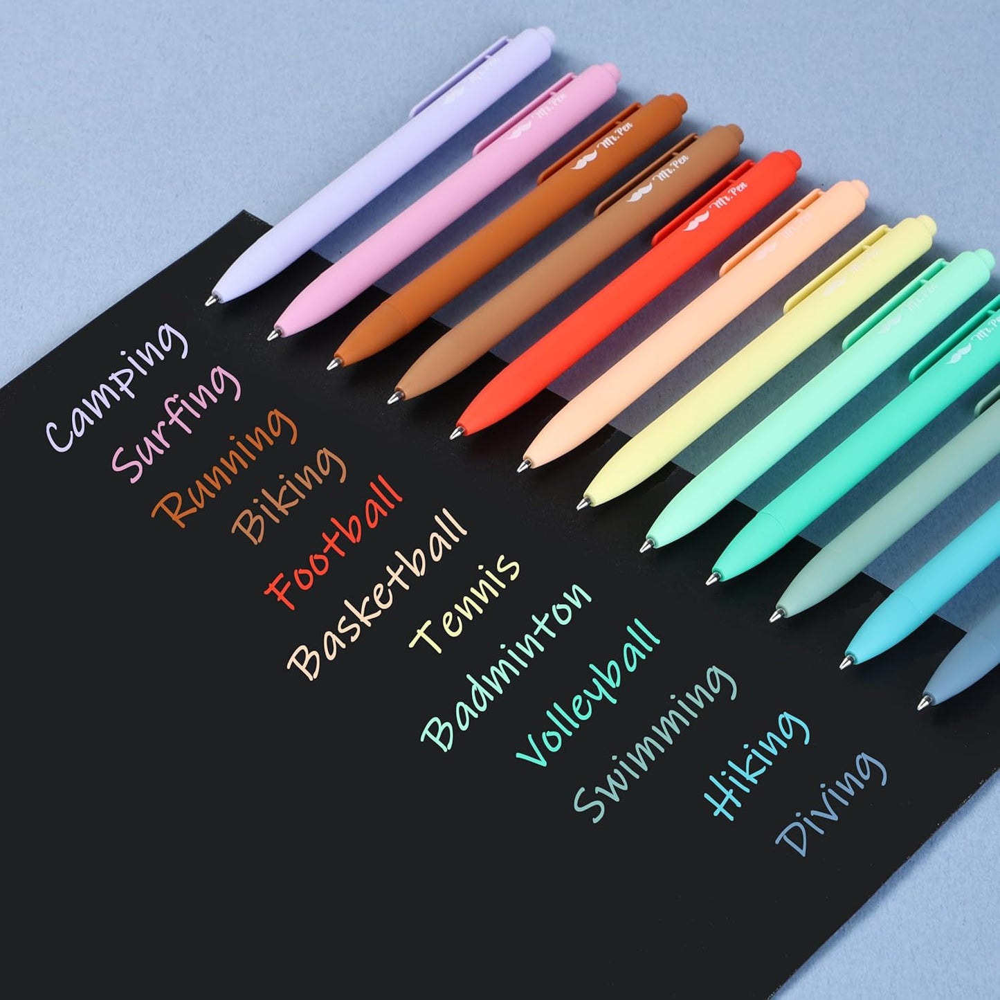 Retractable Gel Pens, 12 Pack, Assorted Colors, Fast Dry, Gel Pens Fine Point 0.7mm, Retractable Pens, Cute Pens, Gel Ink Pens, Aesthetic Pens for Journaling, Colorful Pens, Fine Tip Pens