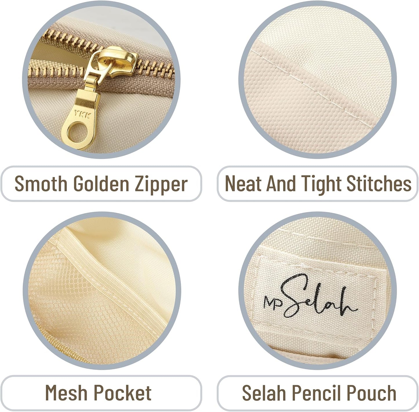 Mr. Pen- Pencil Case, Light Blue, Pencil Pouch, Pencil Bag, Pen Case, Selah Pen Pouch