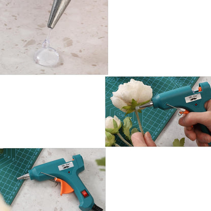 Mr. Pen- Hot Glue Gun Kit, 20W, Pink and Gray, Glue Gun with 10 Glue Sticks