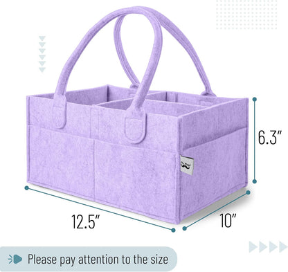 Mr. Pen- Baby Diaper Caddy Organizer, Orchid Mist, Baby Caddy Organizer with Handle, Compact Size, Collapsible & Portable