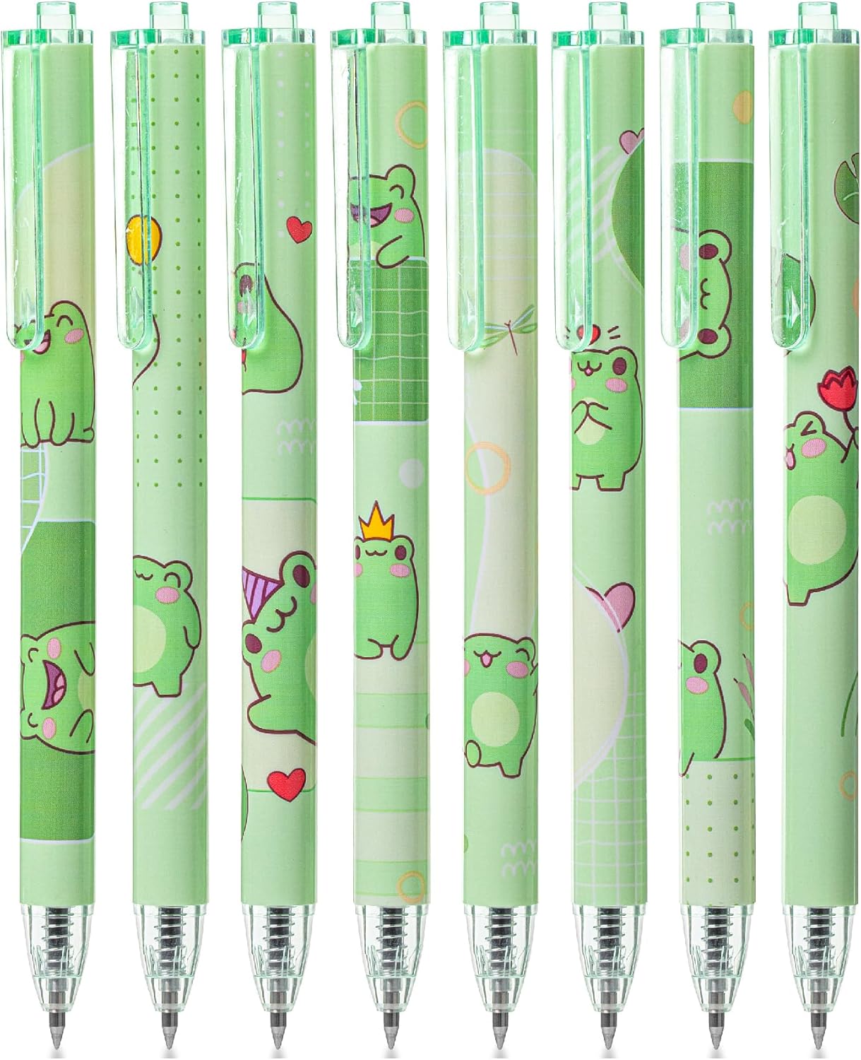 Mr. Pen- Cute Frog Gel Pens, 8Pack, Black Ink, Cute Animal Pen