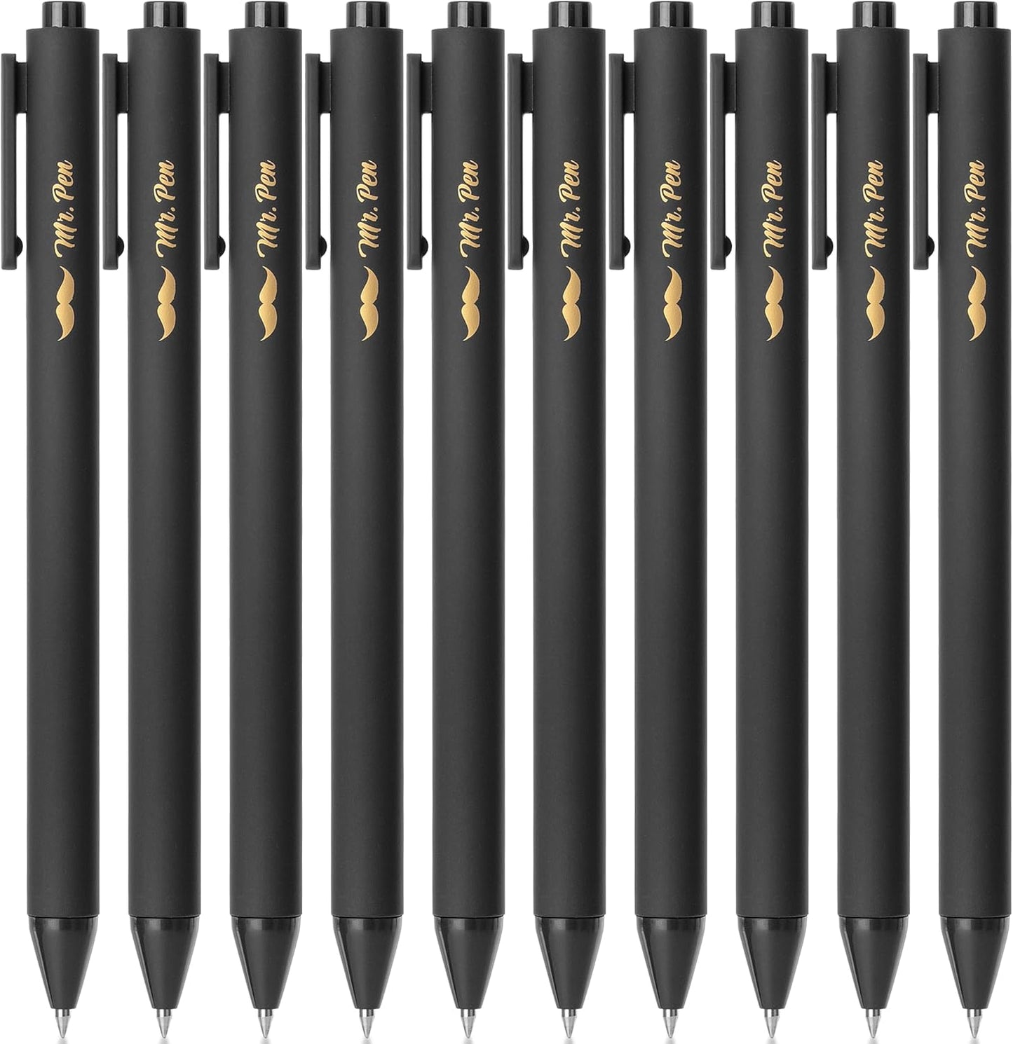 Mr. Pen- Retractable Gel Pens, 10 Pack, Black Ink Gel Pens