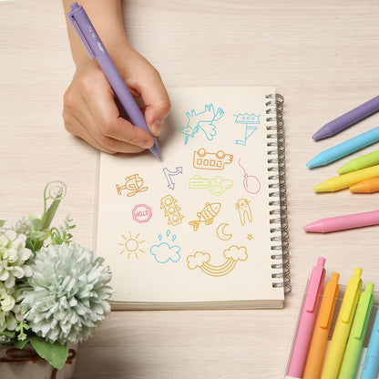 Mr. Pen- Retractable Gel Pens, 12 Pack, Bright Color Ink Gel Pens, Gel Pens Fine Point, Retractable Pens, Cute Pens, Gel Ink Pens