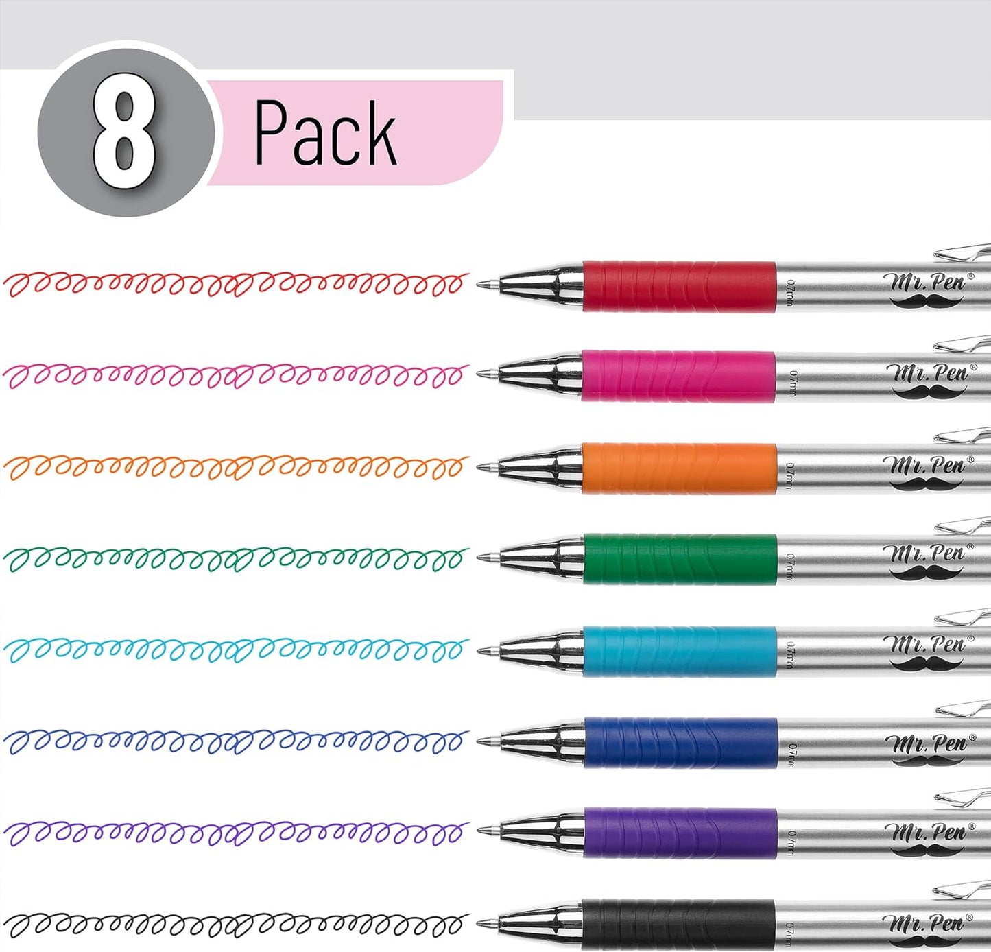 Bible Pens, 8 Pack, Assorted Color Pens, Bible Pens No Bleed Through, Bible Journaling Pens, No Bleed Pens, Bible Journaling Supplies, Non-Bleed Fine Point Pens, Colorful Bible Pen