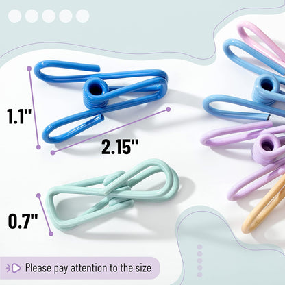 Mr. Pen- Chip Clips, 18 Pack, 2 Inch, White, Utility Steel PVC-Coated Clips, Chip Clips Bag Clips Food Clips for Bags