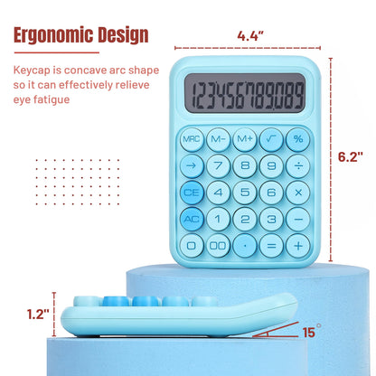 Mechanical Switch Calculator, 12 Digits, Large LCD Display, Pink Calculator Big Buttons, Mechanical Calculator, Calculators Desktop Calculator, Cute Calculator, Aesthetic Calculator Pink