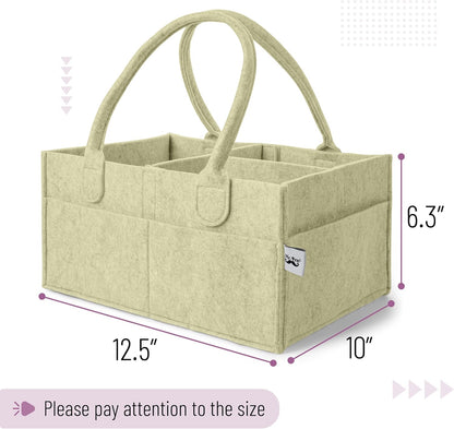 Mr. Pen- Baby Diaper Caddy Organizer, Olive Calm, Baby Caddy Organizer with Handle, Compact Size, Collapsible & Portable