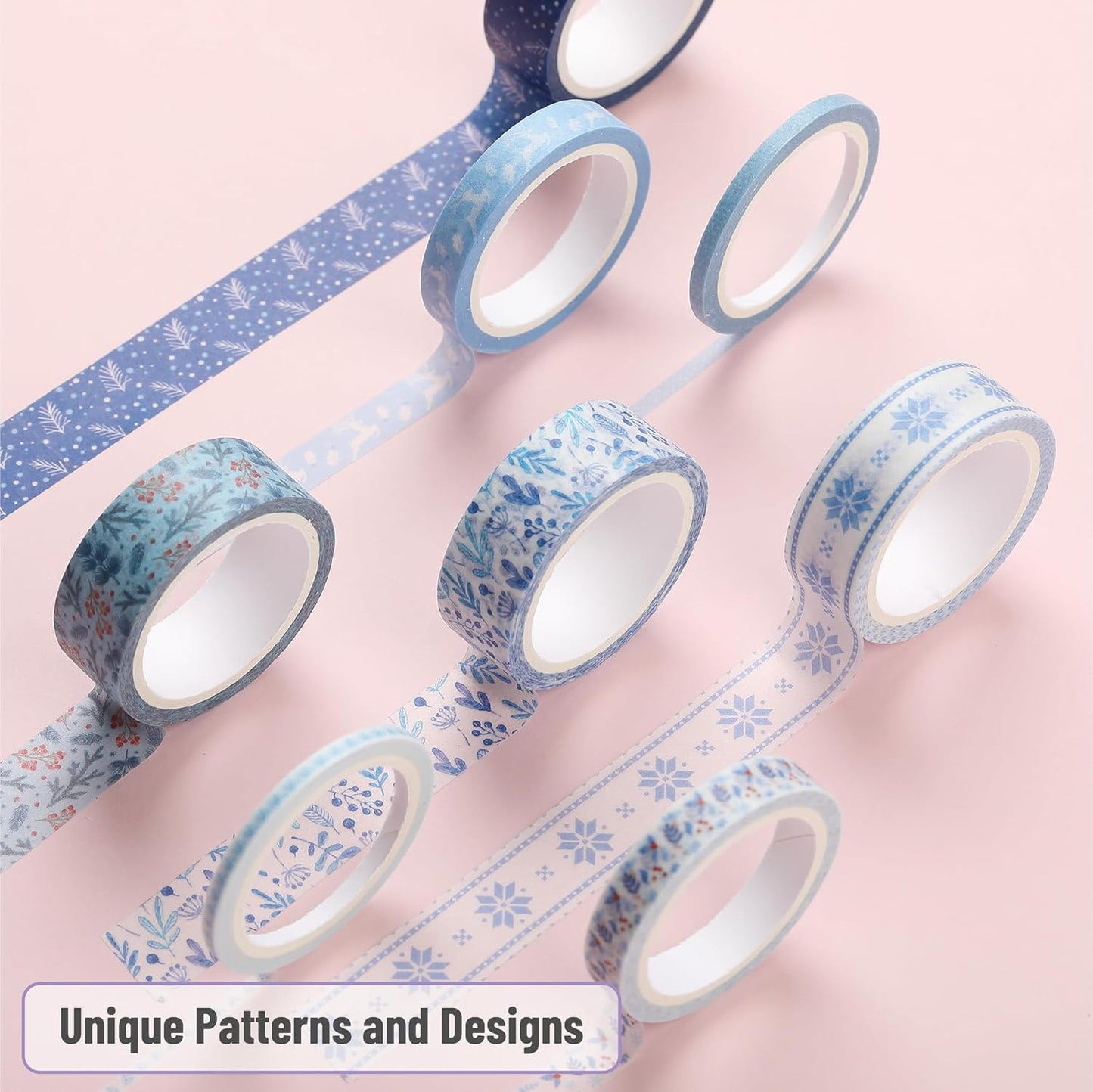 Mr. Pen- Washi Tape Set, 21 Rolls, Assorted Sizes, Ocean Breeze, Washi Tape for Journaling