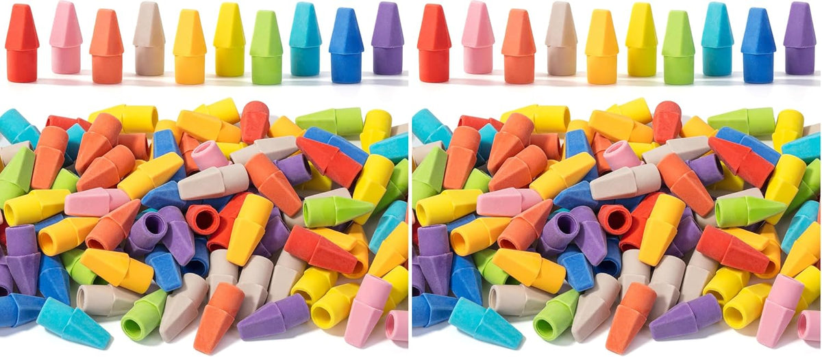 Mr. Pen- Pencil Top Erasers, 120 Pack, Latex-Free, No-Smudge