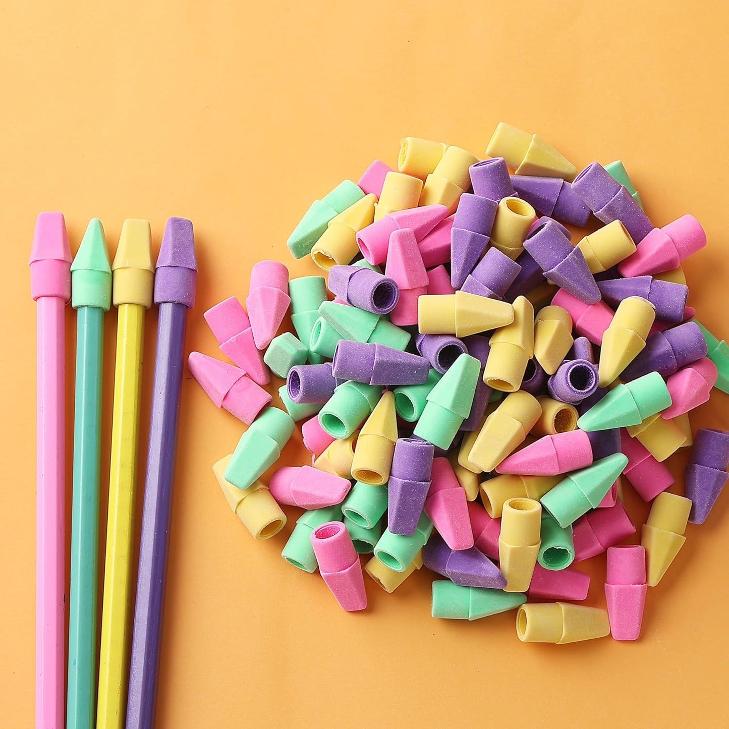 Mr. Pen- Pencil Top Erasers, 120 Pack, Latex-Free, No-Smudge