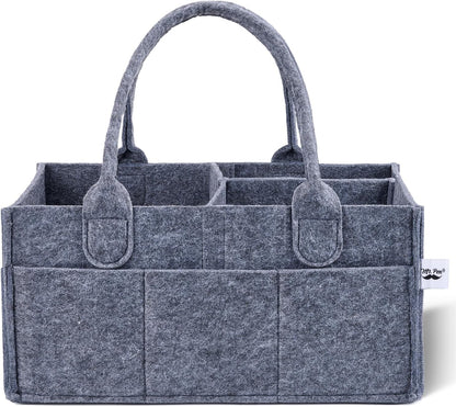Mr. Pen- Baby Diaper Caddy Organizer, Charcoal Gray, Diaper Organizer