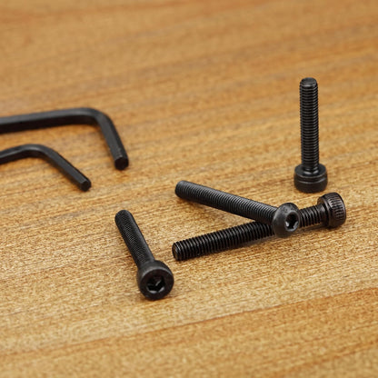 Mr. Pen- Nuts and Bolts Assortment Kit, 1590 pcs, Black M3 Screws 18 Sizes (5-35mm), Button Head and Socket Head Screws