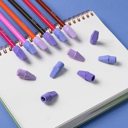 Pencil Erasers Toppers, 30 Pack, Colorful, Latex Free, No Smudge