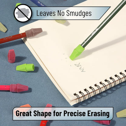 Mr. Pen- Pencil Top Erasers, 120 Pack, Latex-Free, No-Smudge
