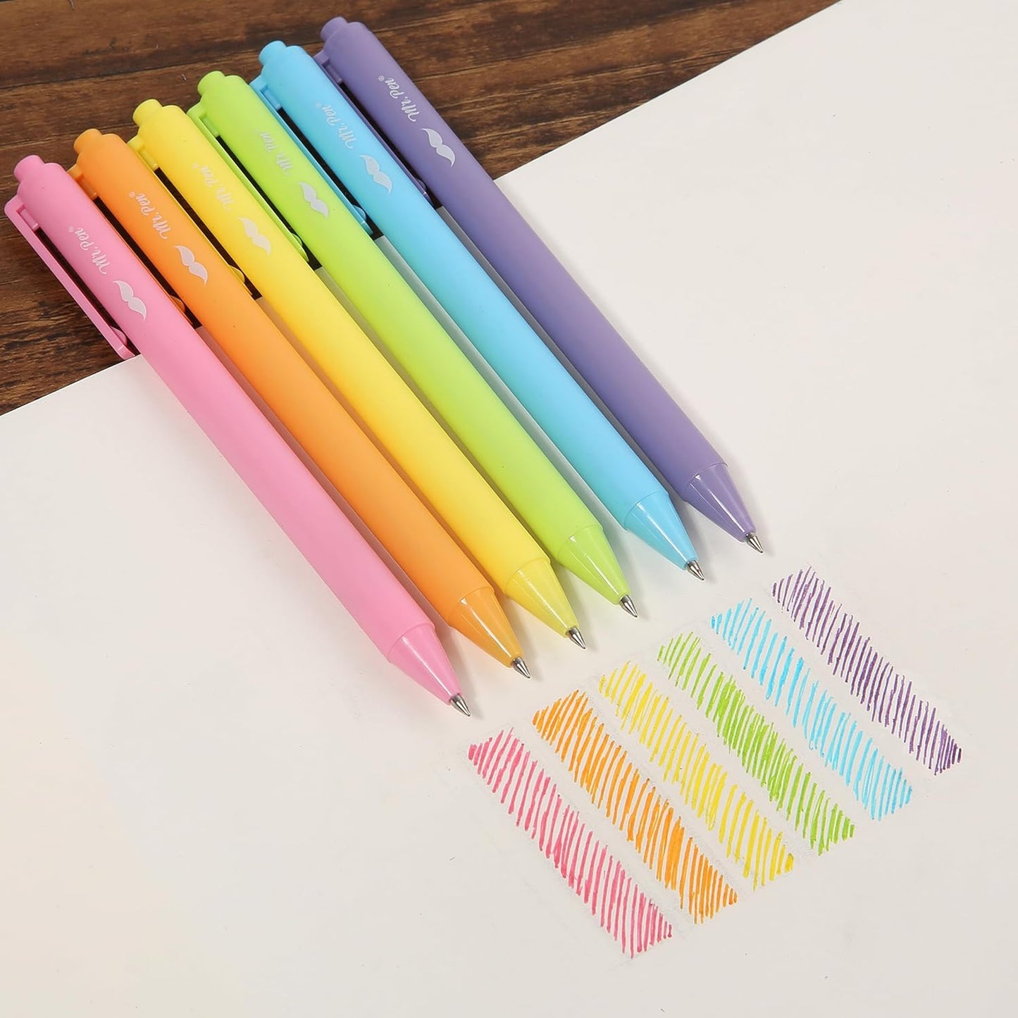 Mr. Pen- Retractable Gel Pens, 12 Pack, Bright Color Ink Gel Pens, Gel Pens Fine Point, Retractable Pens, Cute Pens, Gel Ink Pens