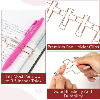 Mr. Pen- Metal Cross Pen Clips, 10 pcs, Rose Gold or Silver Cross Pen Holder