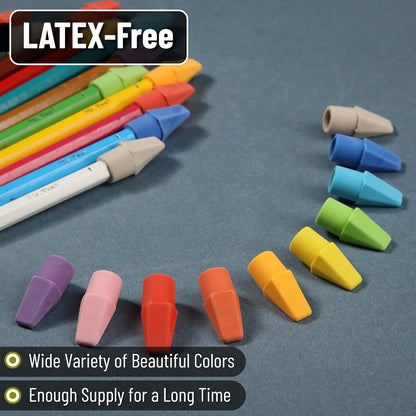 Mr. Pen- Pencil Top Erasers, 120 Pack, Latex-Free, No-Smudge
