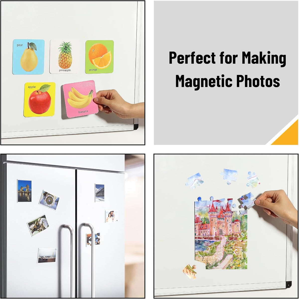 Mr. Pen- Flexible Magnetic Sheets with Adhesive Backing, 8" x 10", 30 Pack, Magnet Sheets with Adhesive