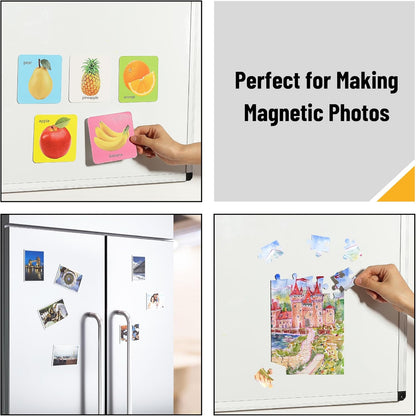 Mr. Pen- Flexible Magnetic Sheets with Adhesive Backing, 8" x 10", 30 Pack, Magnet Sheets with Adhesive