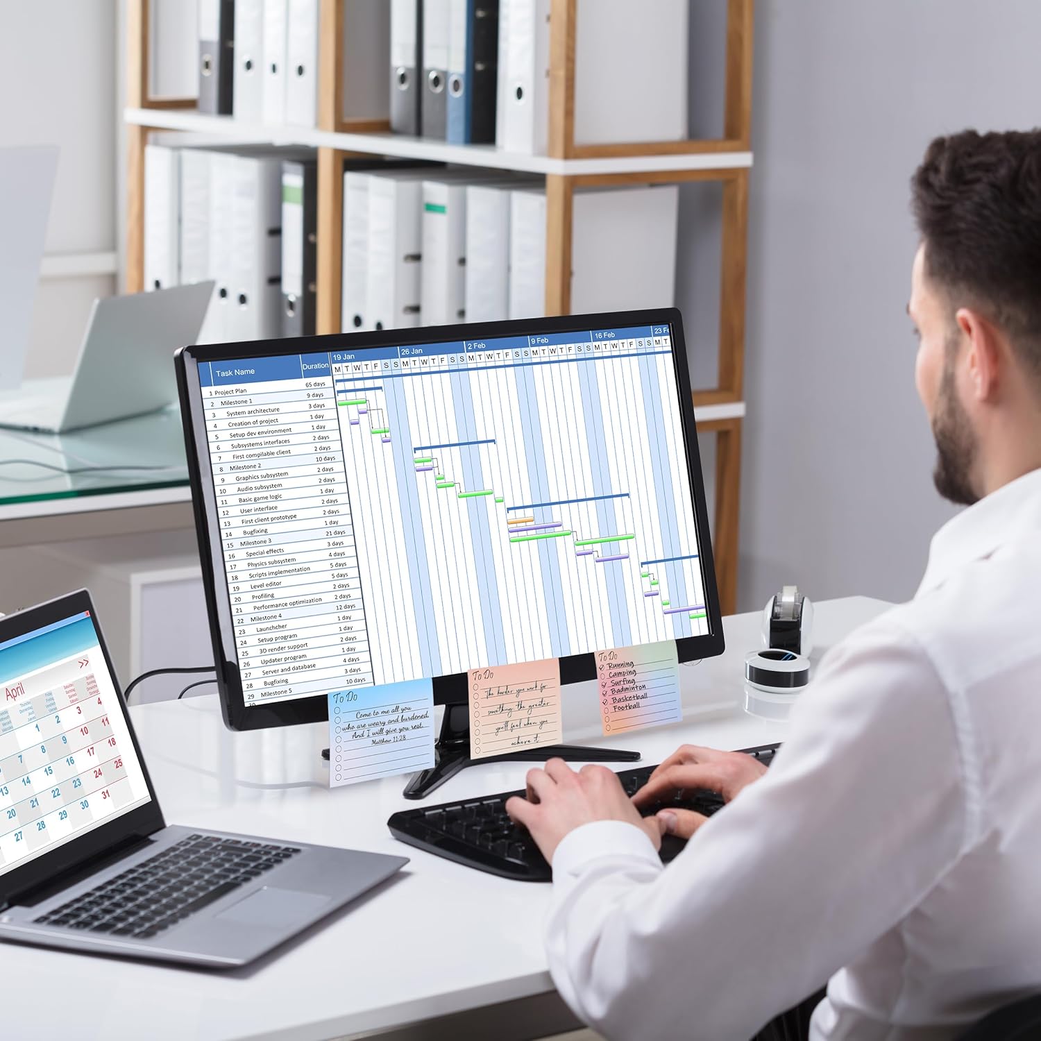 Mr. Pen to Do List Sticky Notes, 3"x4", 900 Sheets, Gradient Colors,