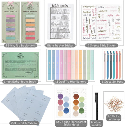 Esther Bible Journaling Kit, Loaded Bible journaling Kit in collaboration with @SydneyJournals