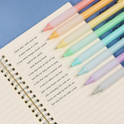 Mr. Pen- Retractable Gel Pens, 8 Pack, Black Ink, Pastel Barrels