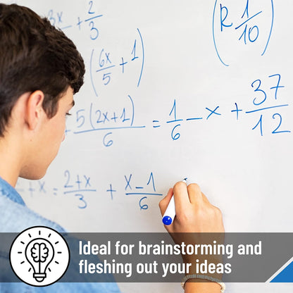 Magnetic Dry Erase Board for Wall, 24" x 48", Tray