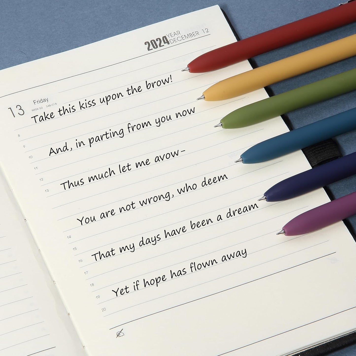 Mr. Pen- Retractable Gel Pens for Journaling, 6 Pack, 0.5 mm Black Ink, Vintage Barrel with Silver Cross Clip