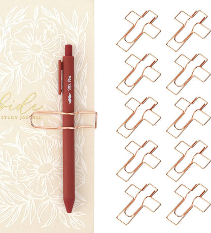 Mr. Pen- Metal Cross Pen Clips, 10 pcs, Rose Gold or Silver Cross Pen Holder