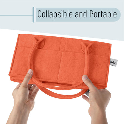 Mr. Pen- Baby Diaper Caddy Organizer, Earthy Clay, Baby Caddy Organizer with Handle, Compact Size, Collapsible & Portable