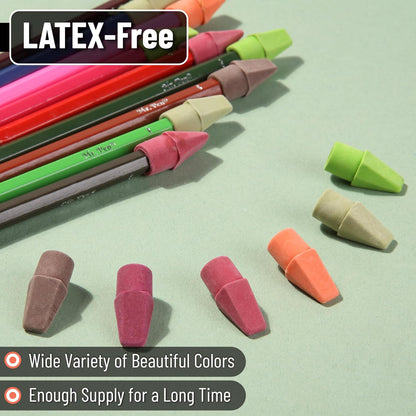 Mr. Pen- Pencil Top Erasers, 120 Pack, Latex-Free, No-Smudge