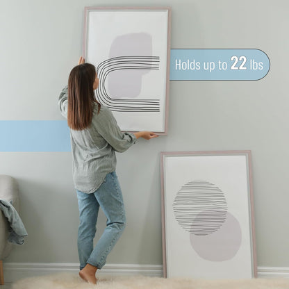 Mr. Pen- Bear Claw Hangers, 50 Pack, Black, 4-in-1 Hanging Screws for D-Rings