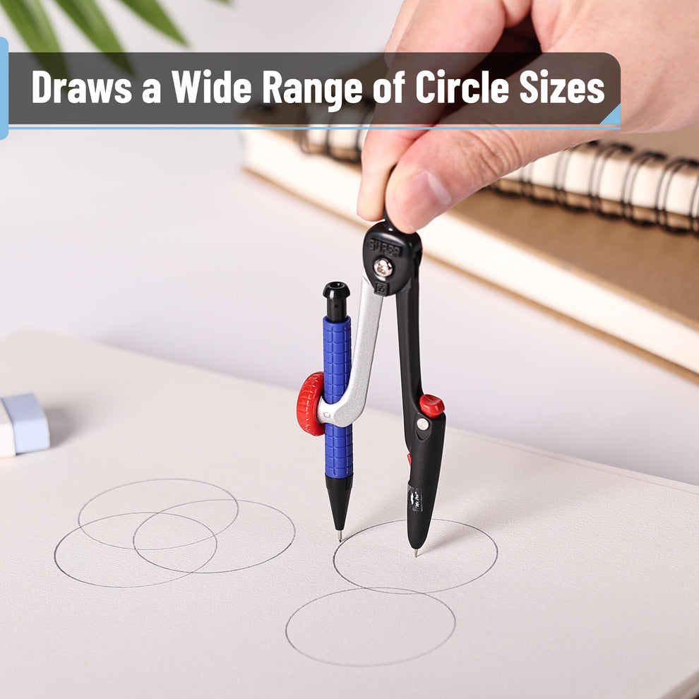 Mr. Pen Geometry Compass, Mechanical Pencil Style, 5.5
