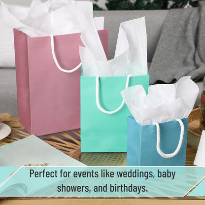 Mr. Pen- Paper Gift Bags with Handles, Assorted Sizes, 8 Pack