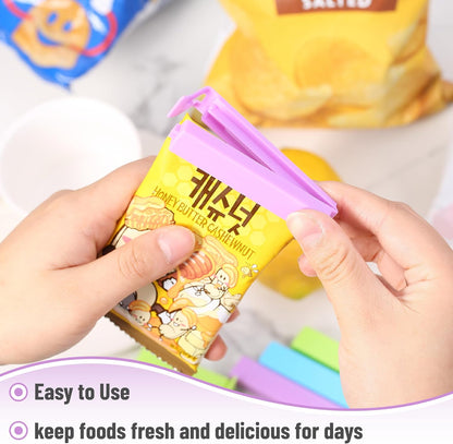 Mr. Pen- Food Bag Sealing Clips, 40pcs, 4 Sizes, Colorful Chip Clips Bag Clips Food Clips, Bag Clips for Food