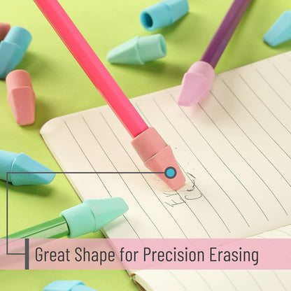 Mr. Pen- Pencil Top Erasers, 120 Pack, Latex-Free, No-Smudge