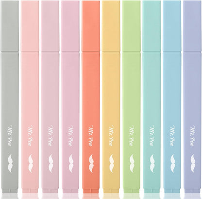 Mr. Pen- Aesthetic Bible Highlighters No Bleed Through, 10 Pack, Retro Colors, Cute Highlighter for Journaling Supplies and School Accessories