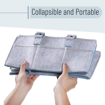 Mr. Pen- Baby Diaper Caddy Organizer, 2 Pack, Blue Inside, Large Baby Caddy Organizer with Handle