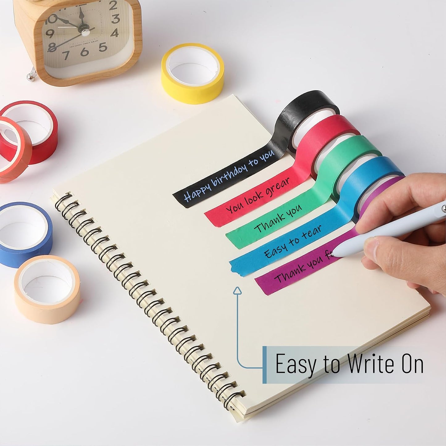 Mr. Pen- Washi Tape Set, 10 Pack, Decorative Tape, Washi Tapes, Colored Tape, Scrapbook Tape