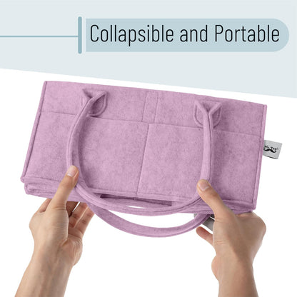 Mr. Pen- Baby Diaper Caddy Organizer, Lavender Dream, Baby Caddy Organizer with Handle, Compact Size, Collapsible & Portable